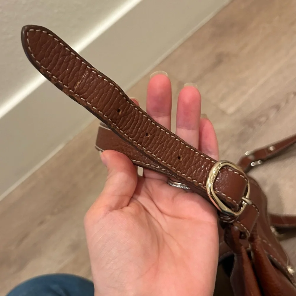 Burberry Leather Crossbody Saddle Bag Purse - Picture 12 of 16